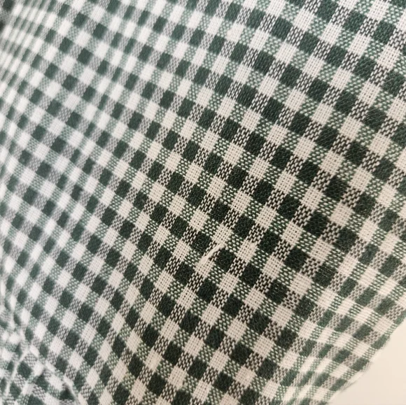 Little Cottonwood timber in green gingham, small - Picture 8 of 8